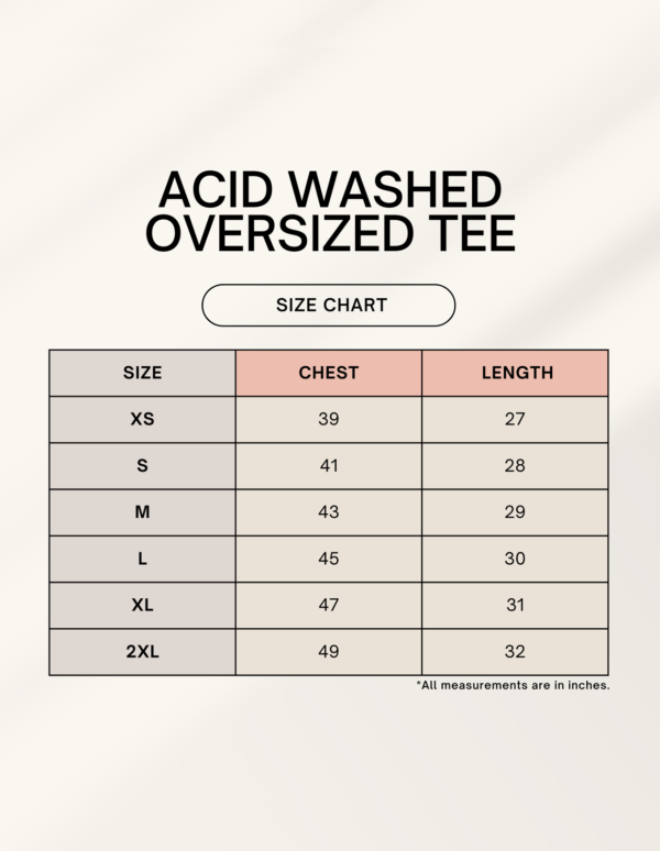 Unisex Acid Washed Oversized Tee - Image 3